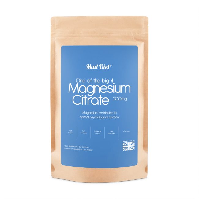 Magnesium Citrate 200mg elemental - 2 months supply