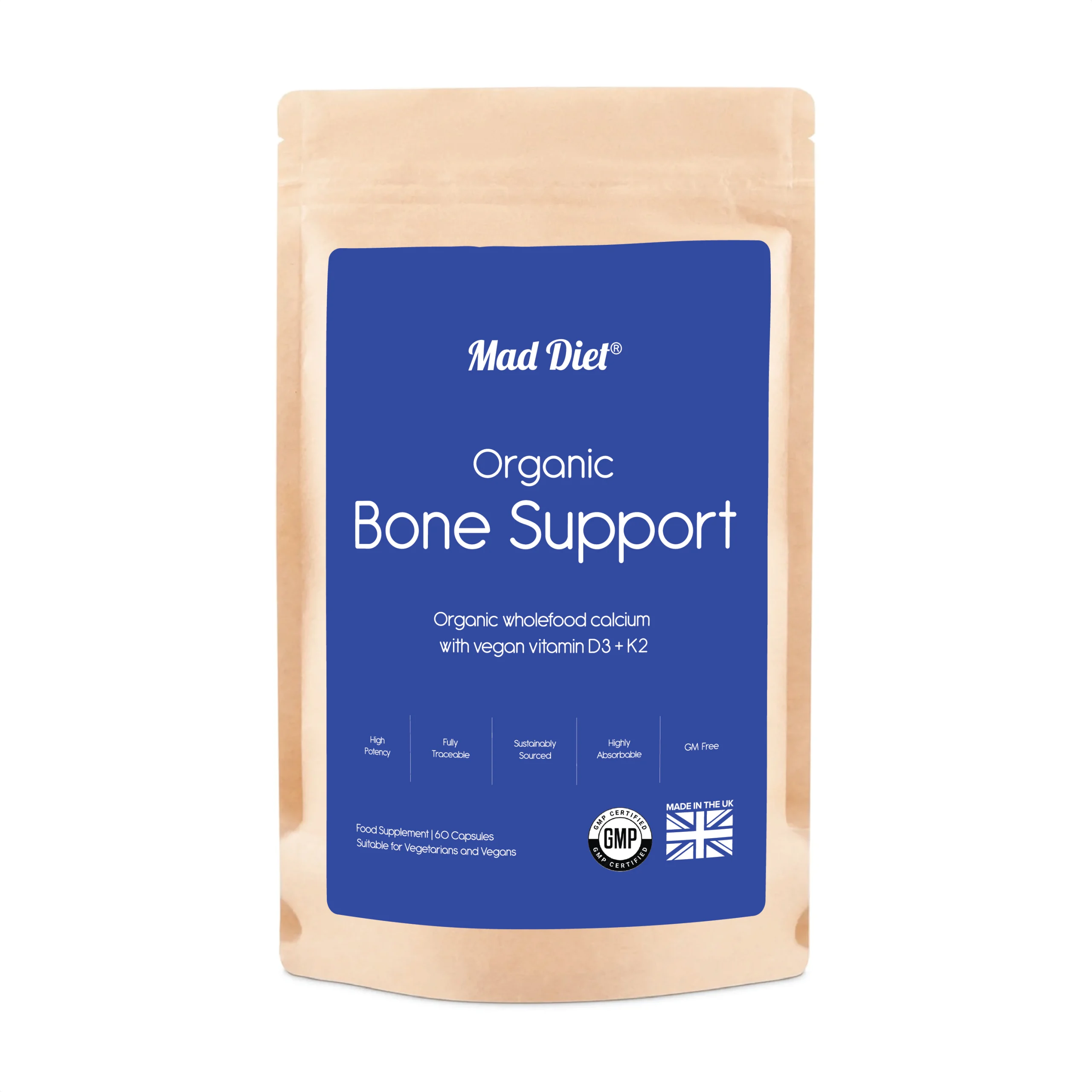 Organic Bone Support – 60 Capsules